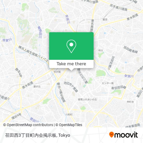 荏田西3丁目町内会掲示板 map