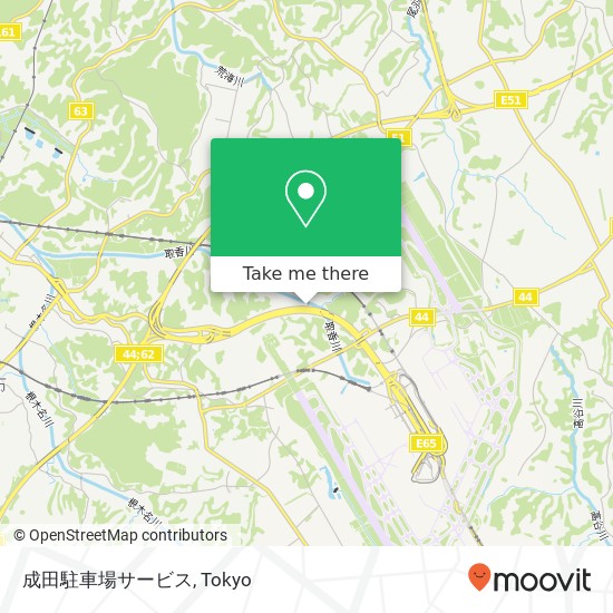 成田駐車場サービス map