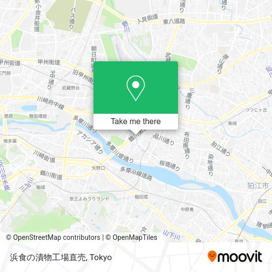 浜食の漬物工場直売 map