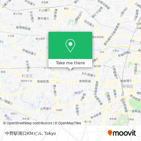 中野駅南口Khtビル map