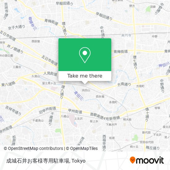 成城石井お客様専用駐車場 map