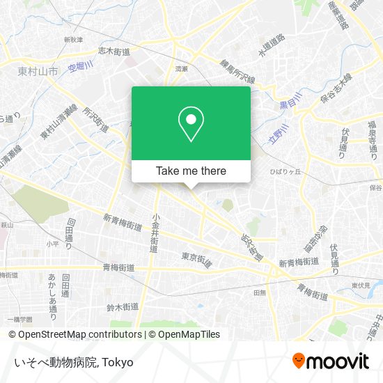 いそべ動物病院 map