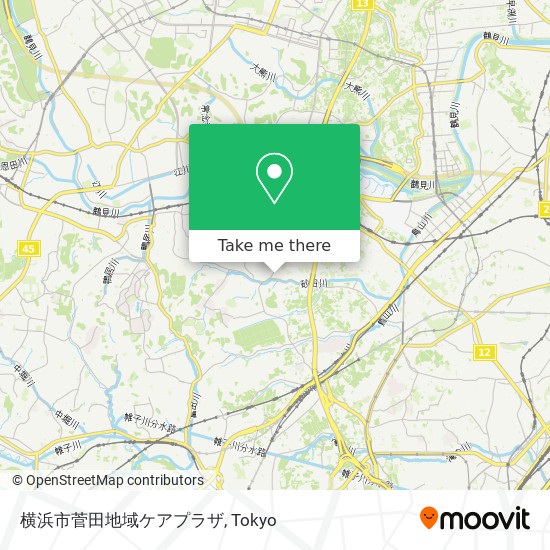 横浜市菅田地域ケアプラザ map
