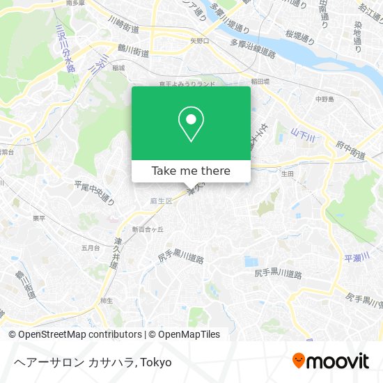 ヘアーサロン カサハラ map