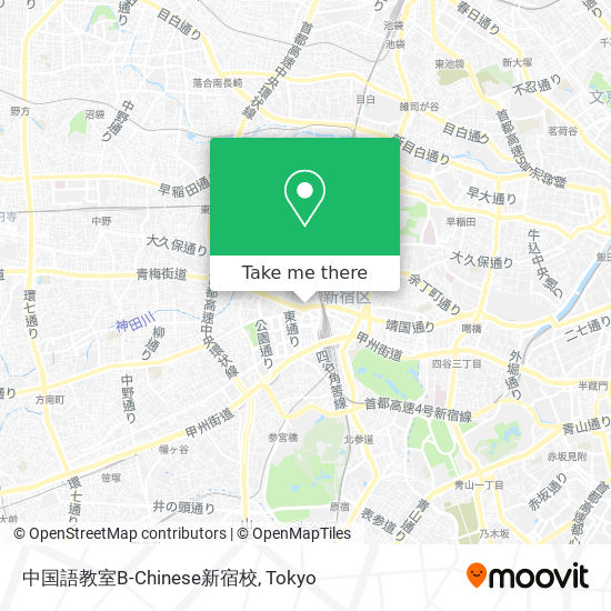 中国語教室B-Chinese新宿校 map