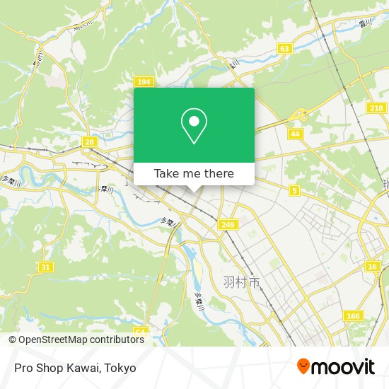 Pro Shop Kawai map