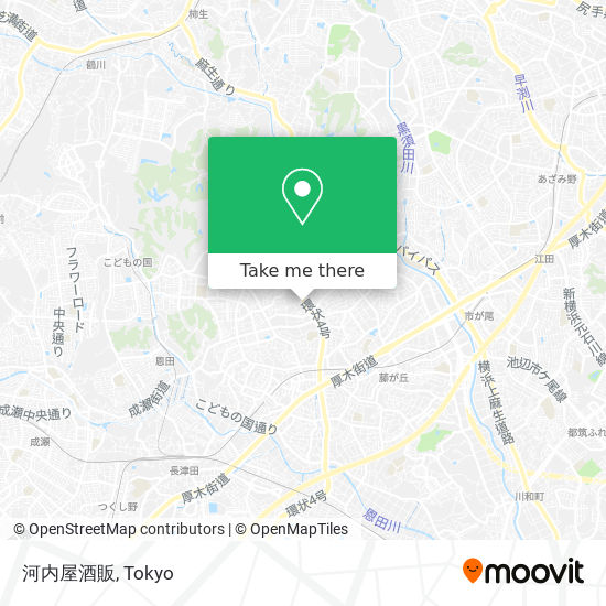 河内屋酒販 map