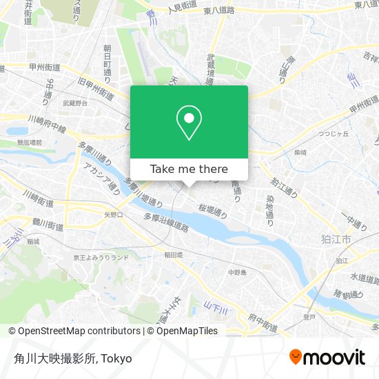 角川大映撮影所 map