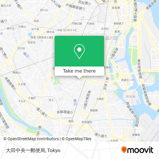 大田中央一郵便局 map