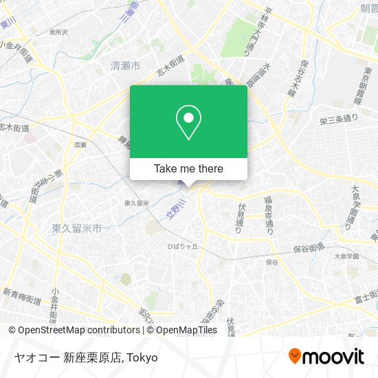 ヤオコー 新座栗原店 map