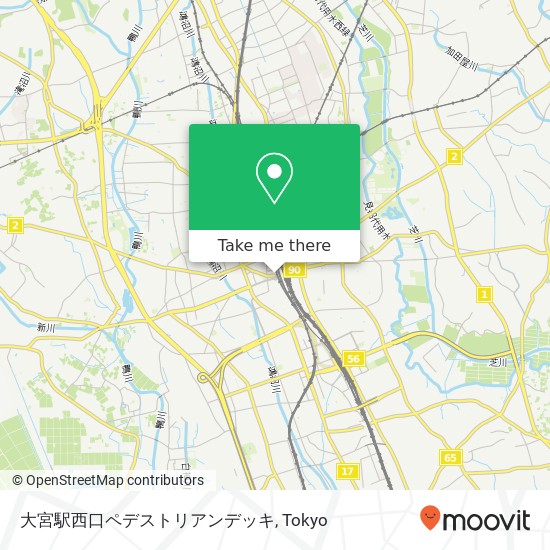 大宮駅西口ペデストリアンデッキ map