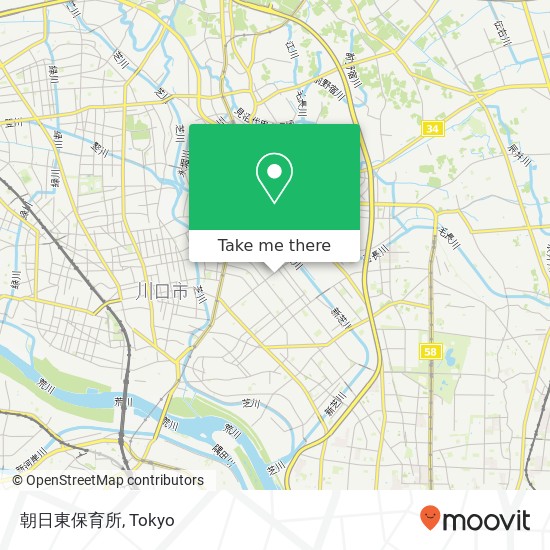 朝日東保育所 map