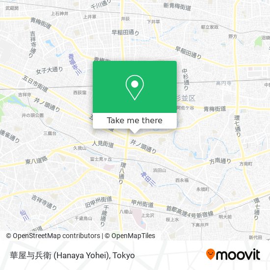 華屋与兵衛 (Hanaya Yohei) map
