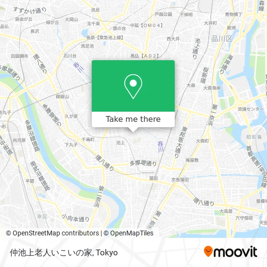 仲池上老人いこいの家 map