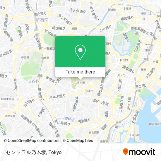 Central Nogizaka map