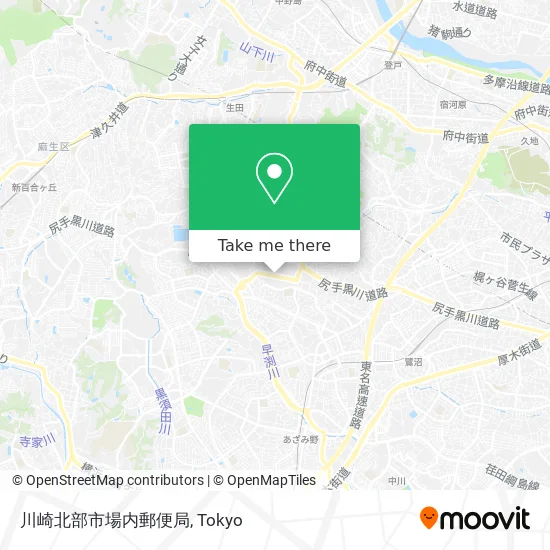 川崎北部市場内郵便局 map