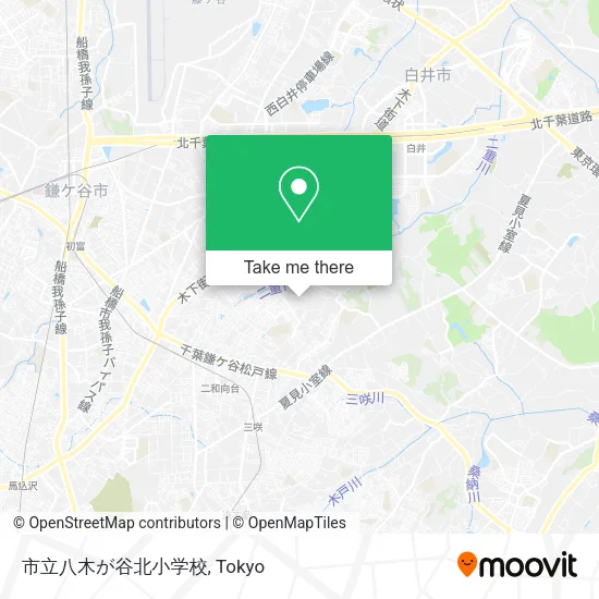 市立八木が谷北小学校 map