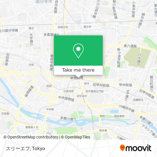 怎樣搭巴士去府中市的スリーエフ Moovit