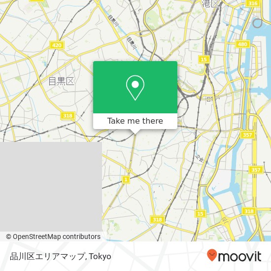 品川区エリアマップ map