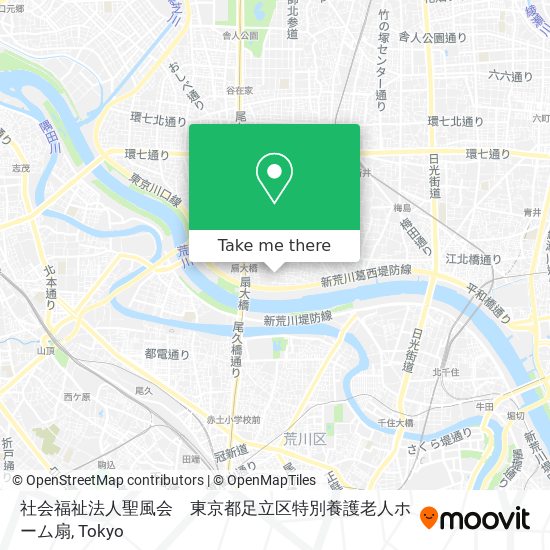 社会福祉法人聖風会　東京都足立区特別養護老人ホーム扇 map