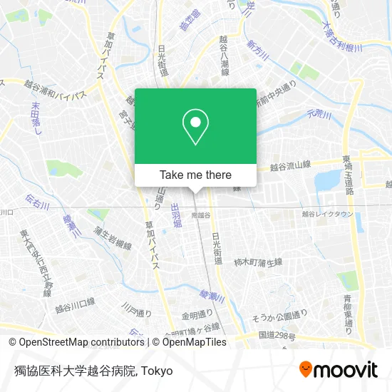 獨協医科大学越谷病院 map