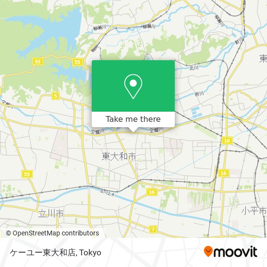 ケーユー東大和店 map
