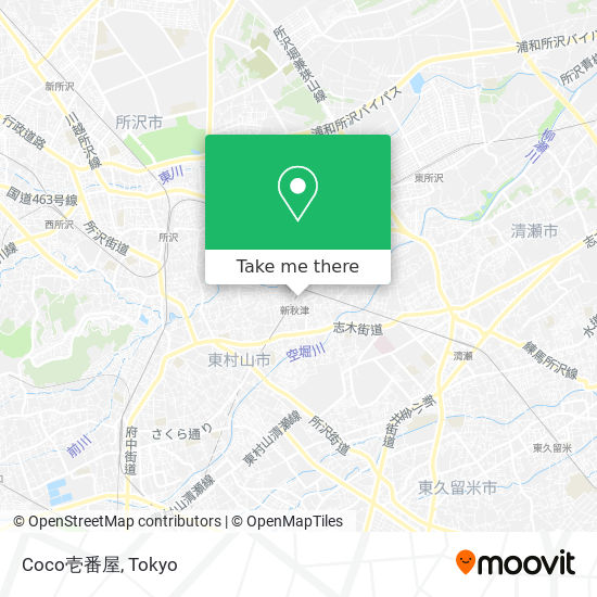 Coco壱番屋 map