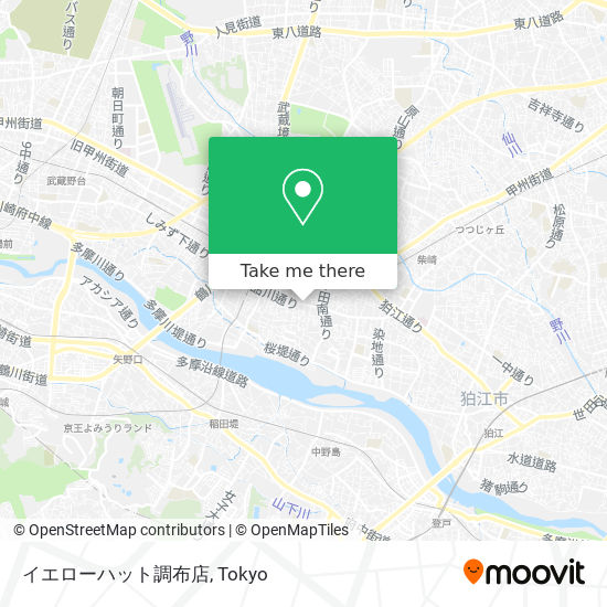 イエローハット調布店 map