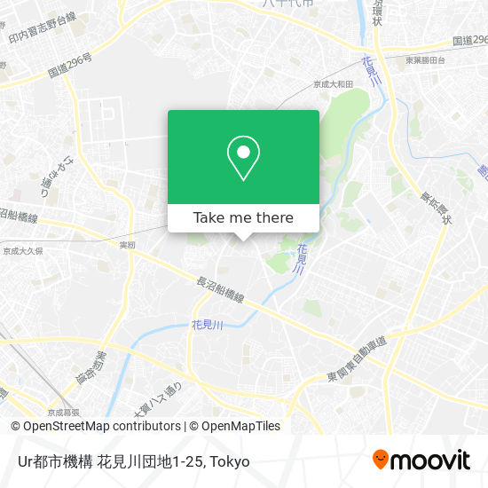 Ur都市機構 花見川団地1-25 map