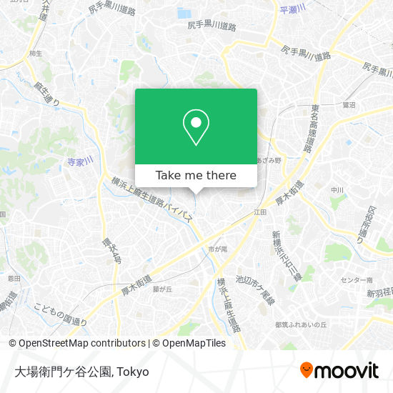 大場衛門ケ谷公園 map