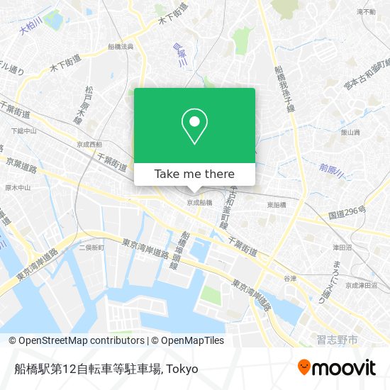 船橋駅第12自転車等駐車場 map
