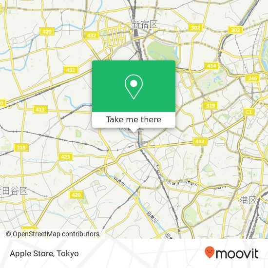 Apple Store map