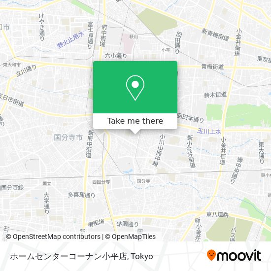ホームセンターコーナン小平店 map