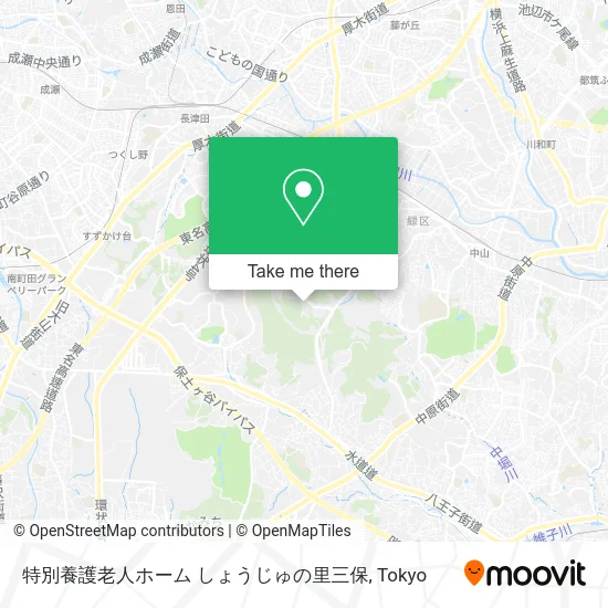 Special Nursing Home Shojuno Sato Miho map