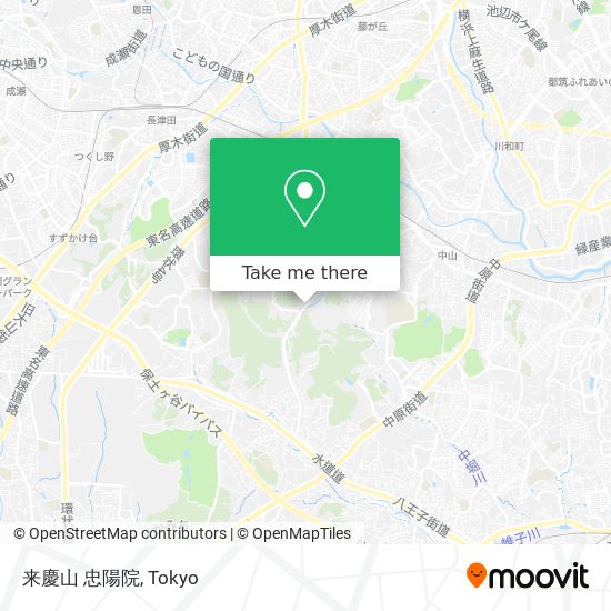 来慶山 忠陽院 map