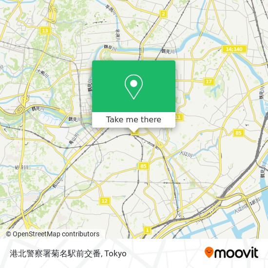 港北警察署菊名駅前交番 map