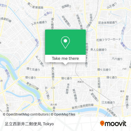 足立西新井二郵便局 map