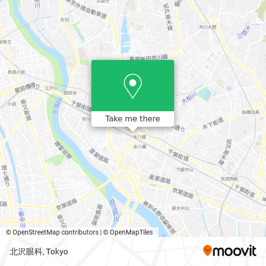 北沢眼科 map