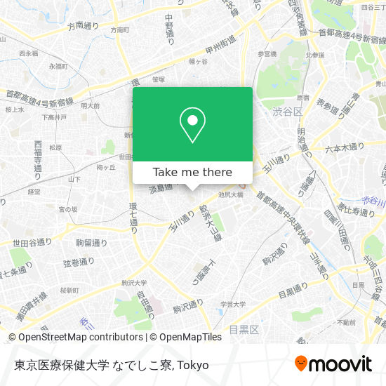 東京医療保健大学 なでしこ寮 map