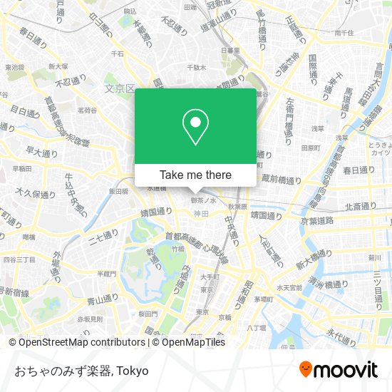 おちゃのみず楽器 map