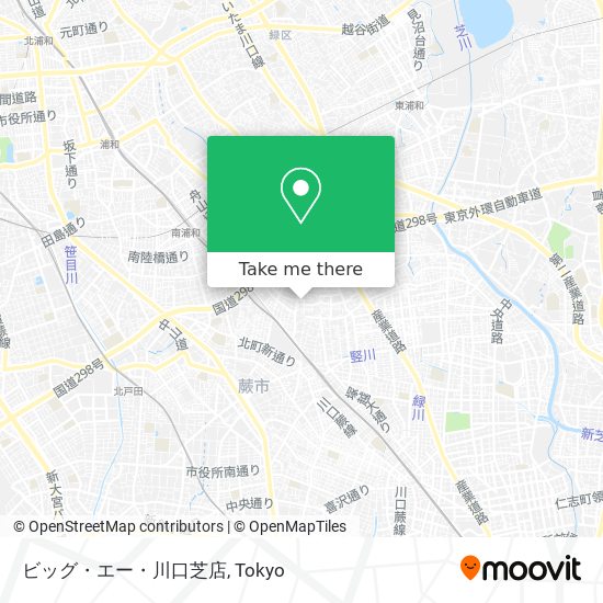 ビッグ・エー・川口芝店 map