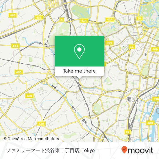 ファミリーマート渋谷東二丁目店 map