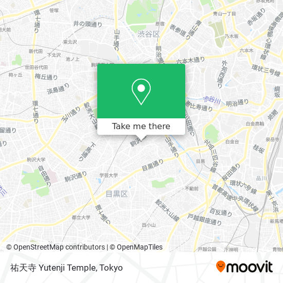 祐天寺 Yutenji Temple map