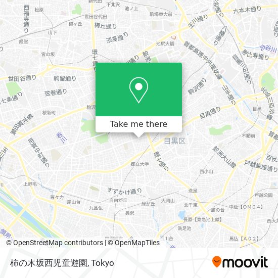 柿の木坂西児童遊園 map