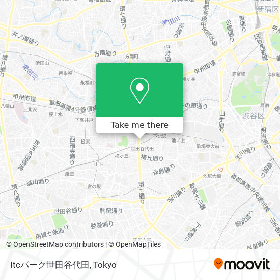 Itcパーク世田谷代田 map