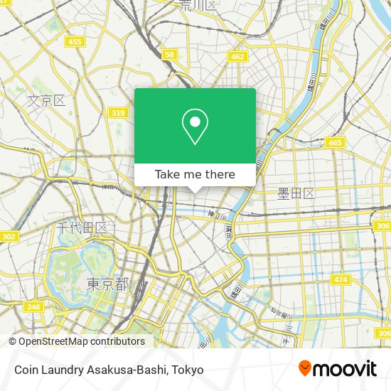 Coin Laundry Asakusa-Bashi map