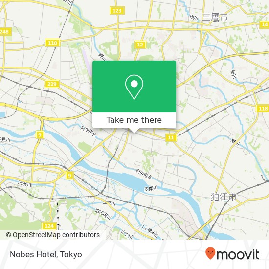 Nobes Hotel map
