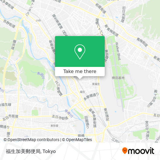 福生加美郵便局 map