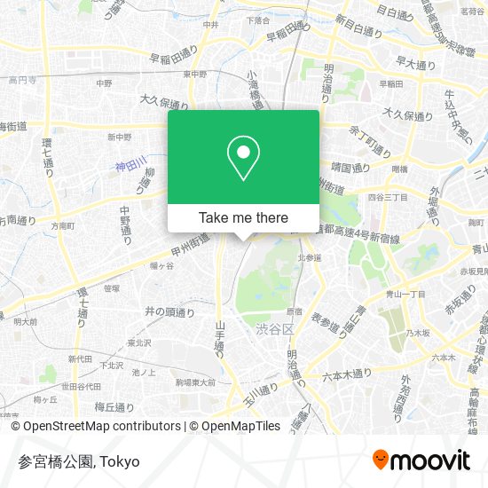 参宮橋公園 map