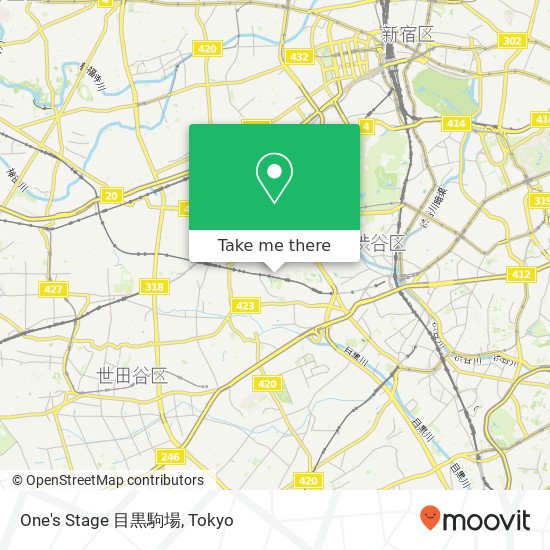 One's Stage 目黒駒場 map